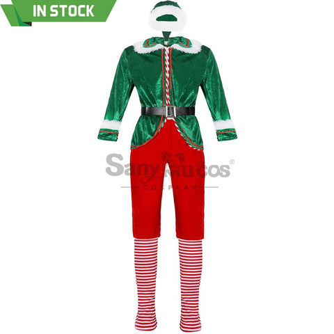 【In Stock】Christmas Cosplay Christmas Elf Costume Red Pants Edition Costumes