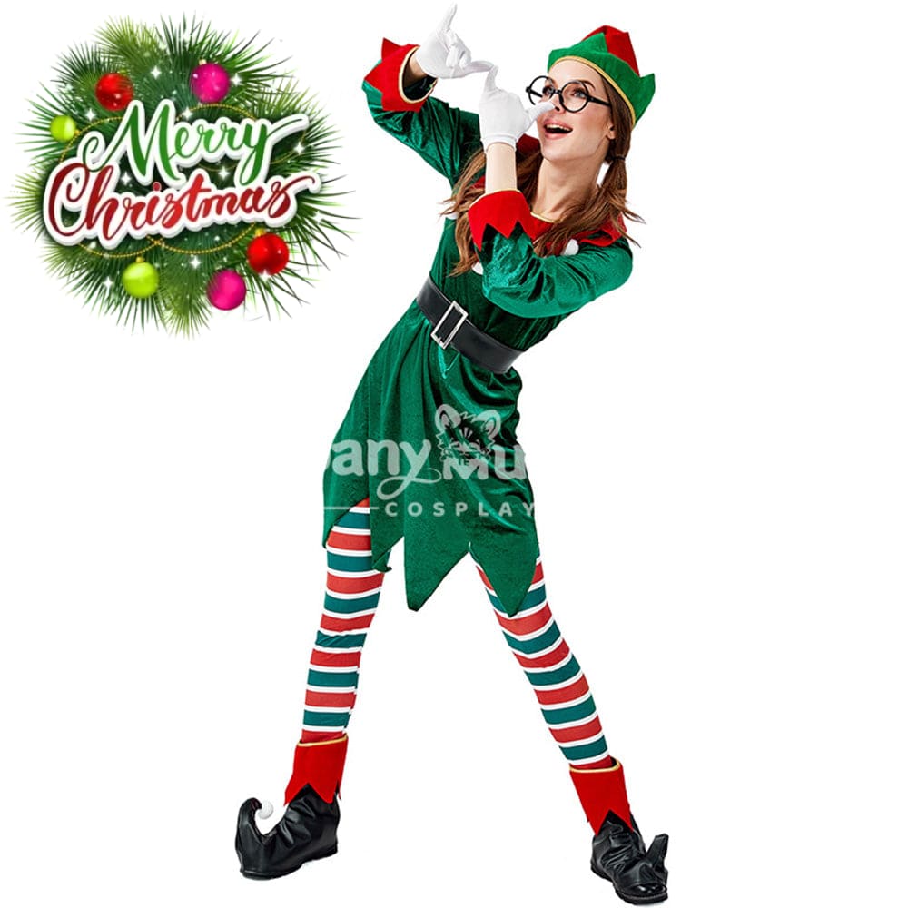 【In Stock】Christmas Cosplay Christmas Elf Costume Second Edition Costumes