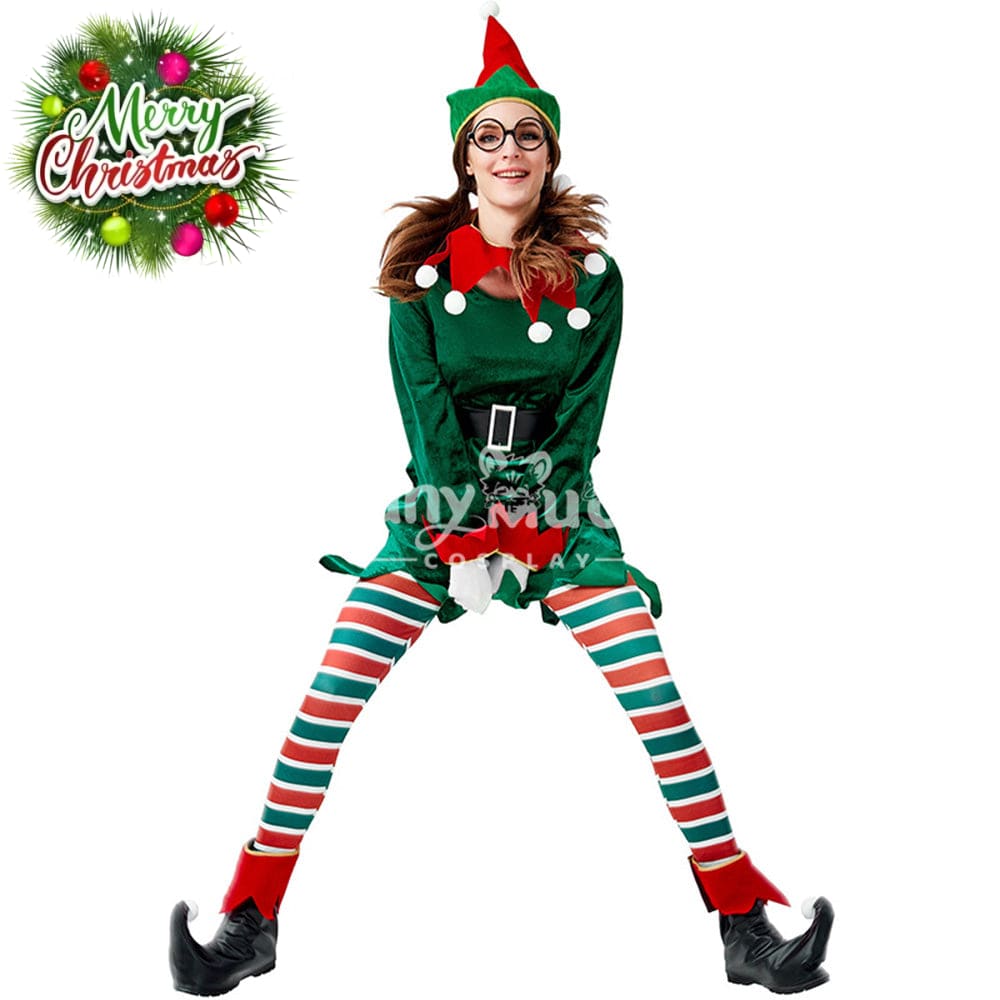 【In Stock】Christmas Cosplay Christmas Elf Costume Second Edition Costumes