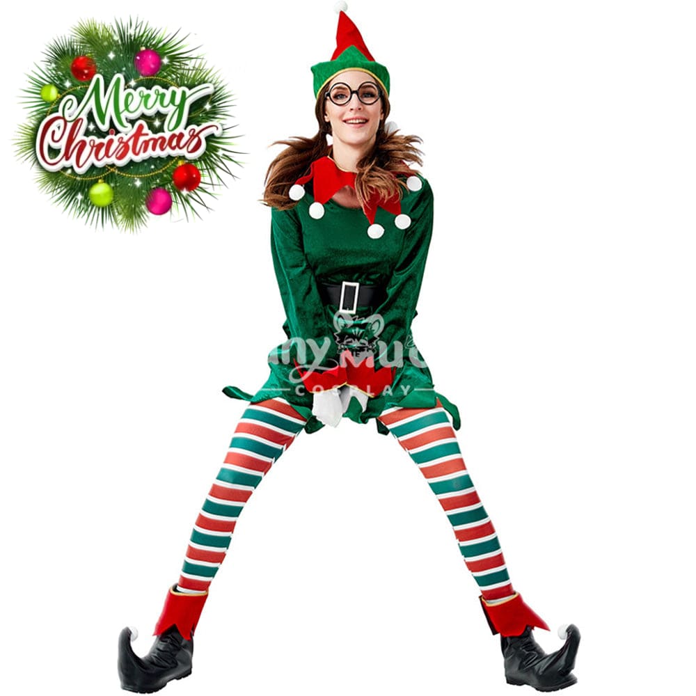 【In Stock】Christmas Cosplay Christmas Elf Costume Second Edition Costumes