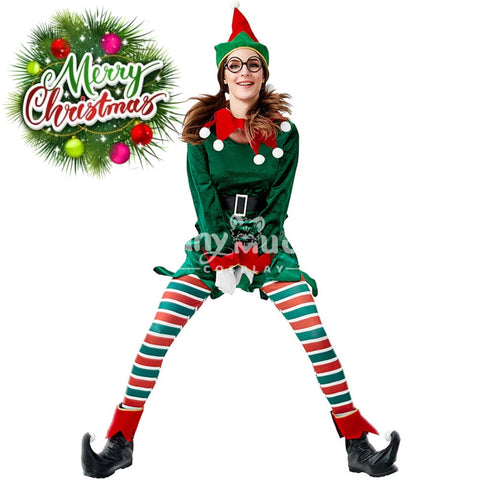 【In Stock】Christmas Cosplay Christmas Elf Costume Second Edition Costumes