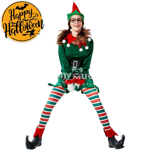【In Stock】Christmas Cosplay Christmas Elf Costume Second Edition Costumes