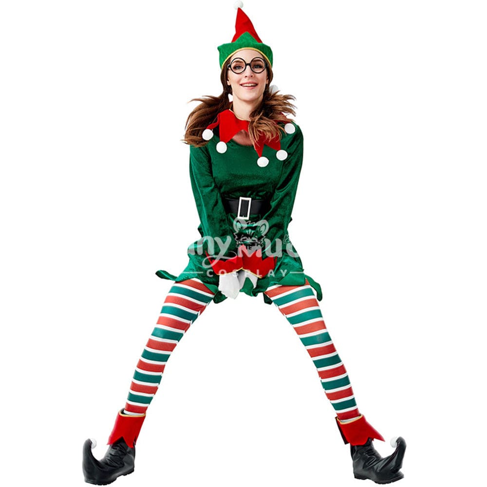 【In Stock】Christmas Cosplay Christmas Elf Costume Second Edition Costumes