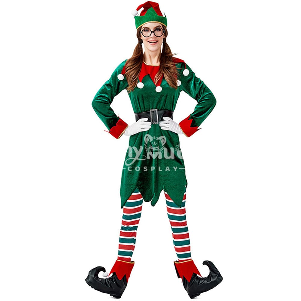 【In Stock】Christmas Cosplay Christmas Elf Costume Second Edition Costumes