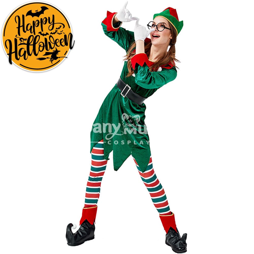 【In Stock】Christmas Cosplay Christmas Elf Costume Second Edition Costumes