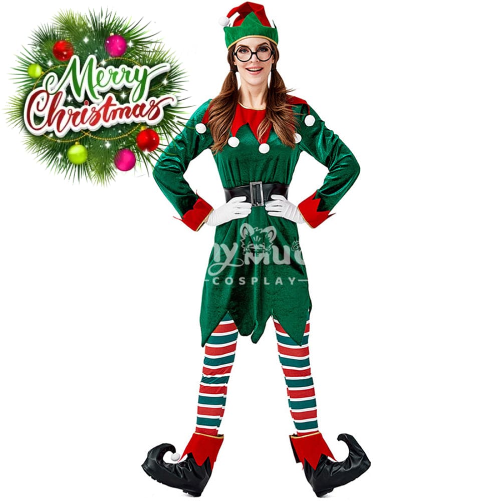 【In Stock】Christmas Cosplay Christmas Elf Costume Second Edition Costumes