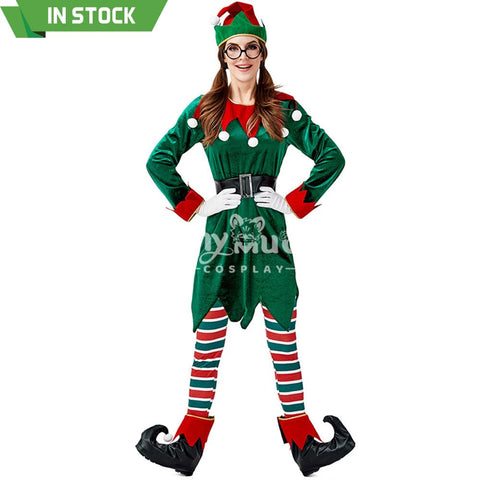 【In Stock】Christmas Cosplay Christmas Elf Costume Second Edition Costumes