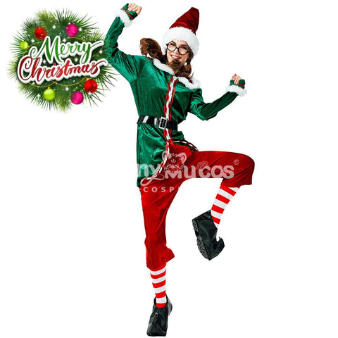 【In Stock】Christmas Cosplay Christmas Elf Female Costume Costumes