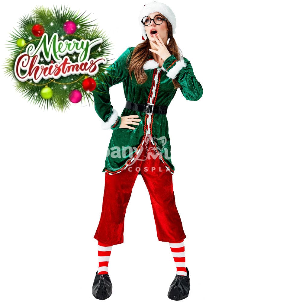 【In Stock】Christmas Cosplay Christmas Elf Female Costume Costumes