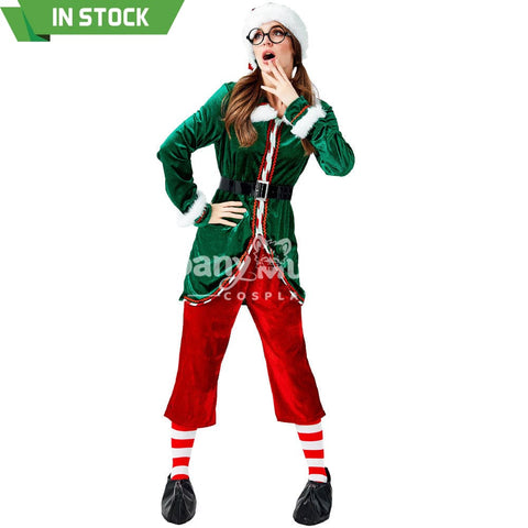 【In Stock】Christmas Cosplay Christmas Elf Female Costume Costumes