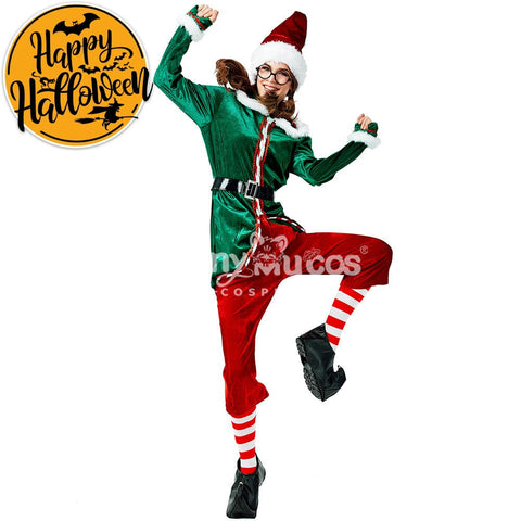 【In Stock】Christmas Cosplay Christmas Elf Female Costume Costumes