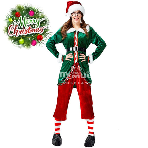 【In Stock】Christmas Cosplay Christmas Elf Female Costume Costumes