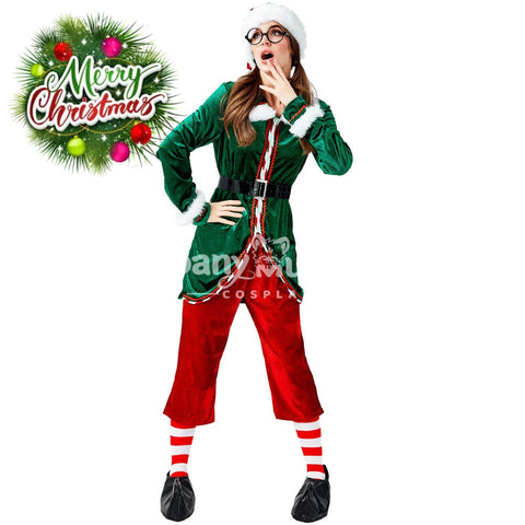 【In Stock】Christmas Cosplay Christmas Elf Female Costume Costumes