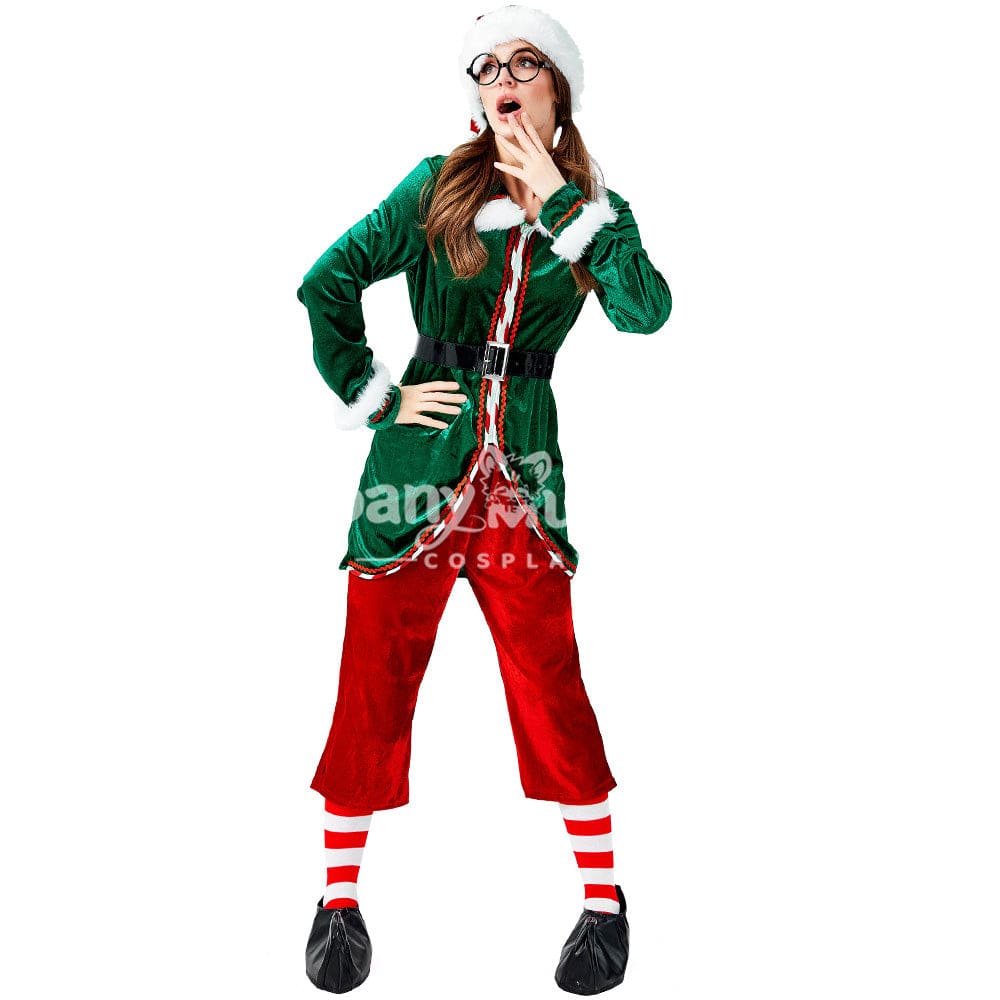 【In Stock】Christmas Cosplay Christmas Elf Female Costume Costumes