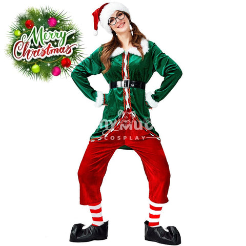 【In Stock】Christmas Cosplay Christmas Elf Female Costume Costumes