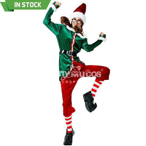 【In Stock】Christmas Cosplay Christmas Elf Female Costume Costumes