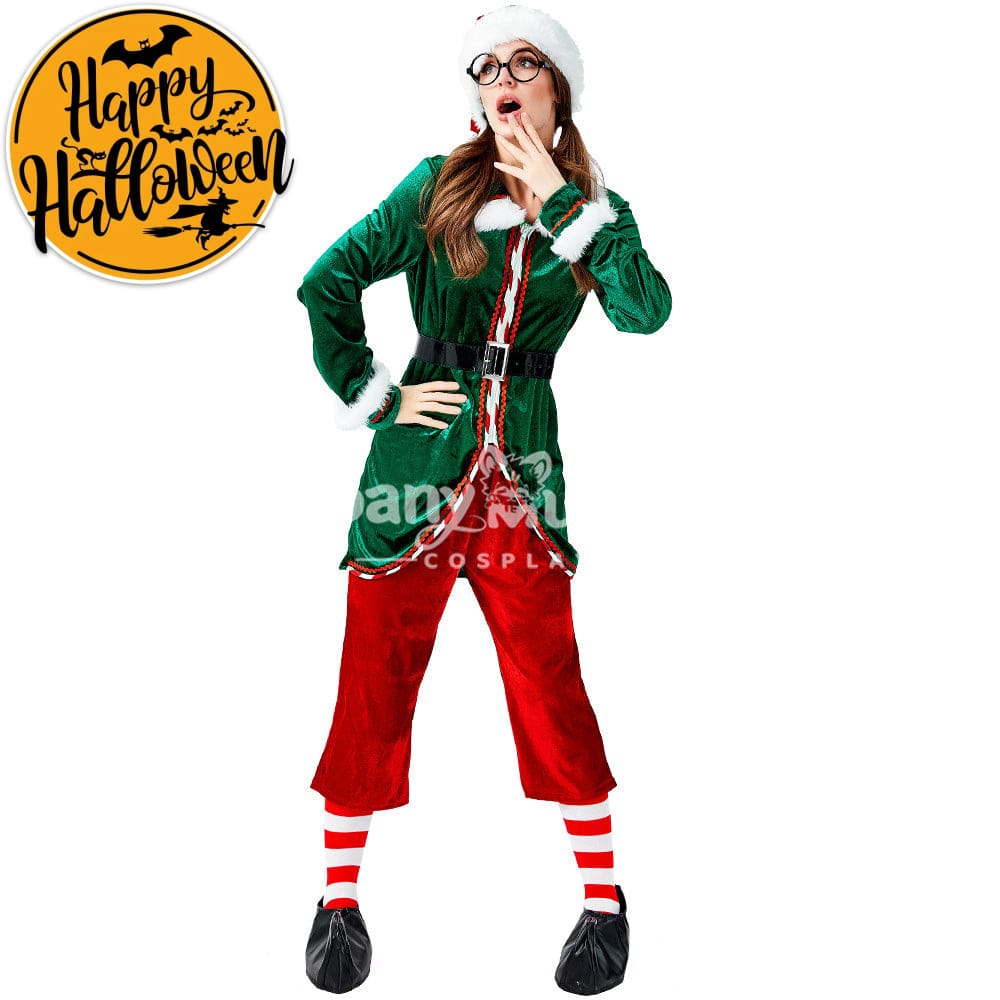 【In Stock】Christmas Cosplay Christmas Elf Female Costume Costumes