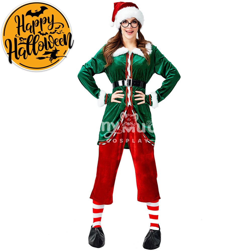 【In Stock】Christmas Cosplay Christmas Elf Female Costume Costumes