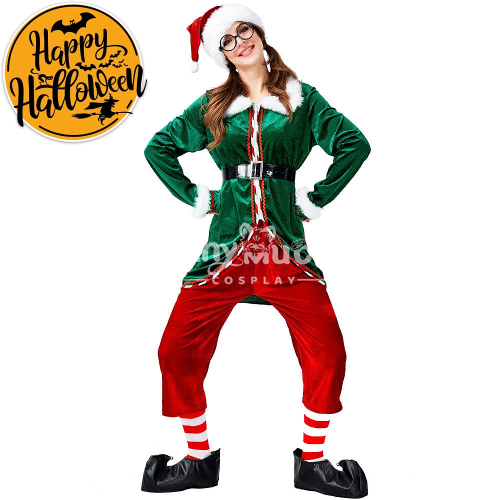 【In Stock】Christmas Cosplay Christmas Elf Female Costume Costumes