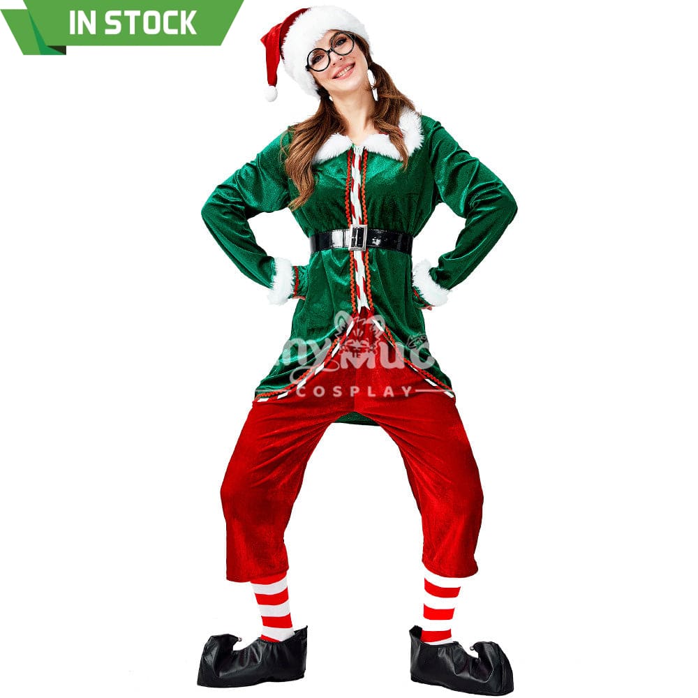 【In Stock】Christmas Cosplay Christmas Elf Female Costume Costumes