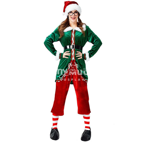 【In Stock】Christmas Cosplay Christmas Elf Female Costume Costumes