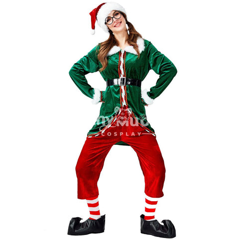 【In Stock】Christmas Cosplay Christmas Elf Female Costume Costumes