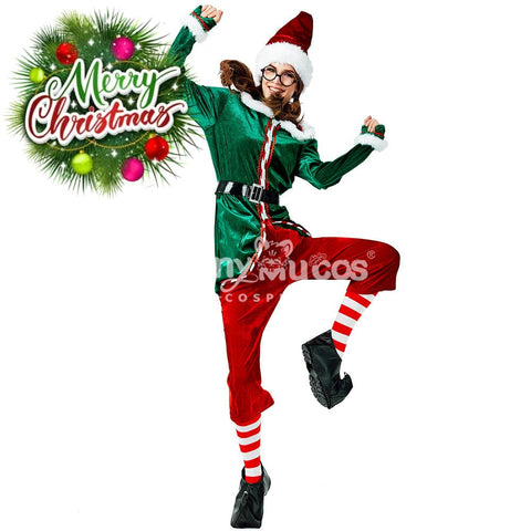 【In Stock】Christmas Cosplay Christmas Elf Female Costume Costumes