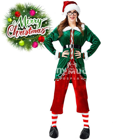 【In Stock】Christmas Cosplay Christmas Elf Female Costume Costumes