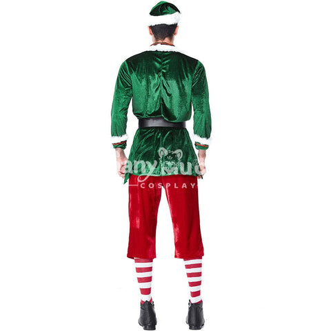 【In Stock】Christmas Cosplay Christmas Elf Male Costume Costumes