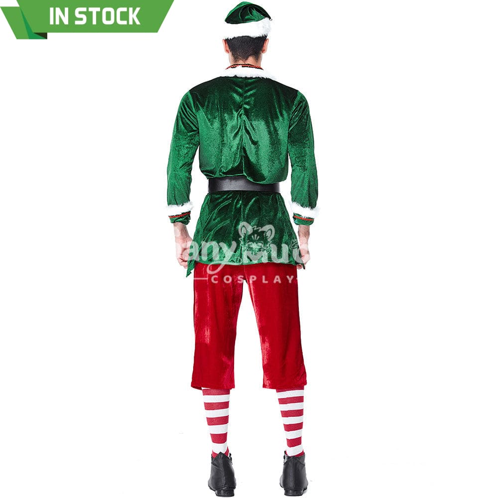 【In Stock】Christmas Cosplay Christmas Elf Male Costume Costumes