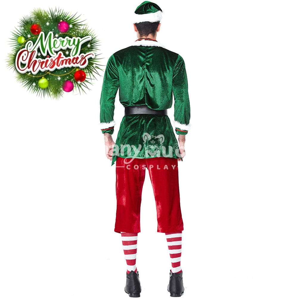 【In Stock】Christmas Cosplay Christmas Elf Male Costume Costumes