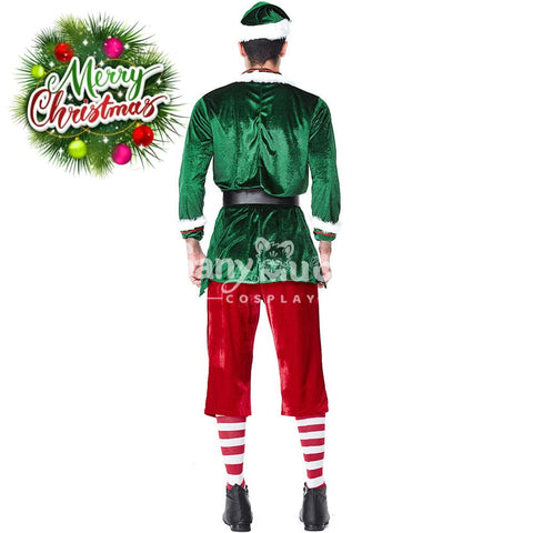 【In Stock】Christmas Cosplay Christmas Elf Male Costume Costumes