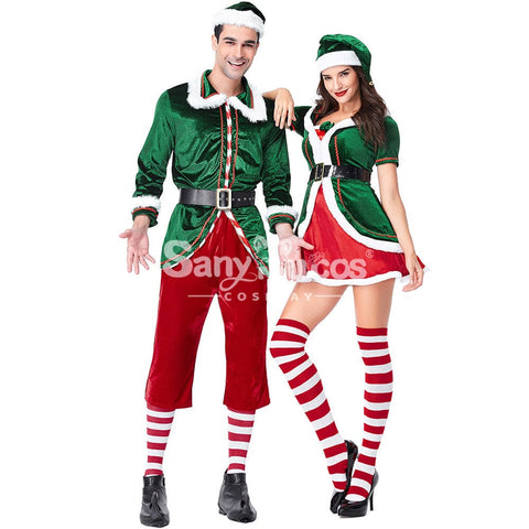 【In Stock】Christmas Cosplay Christmas Elf Male Costume Costumes