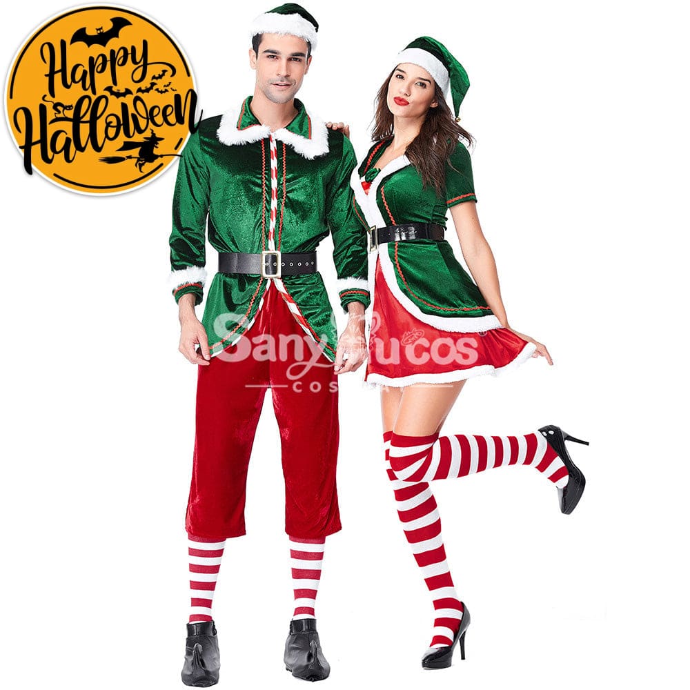 【In Stock】Christmas Cosplay Christmas Elf Male Costume Costumes