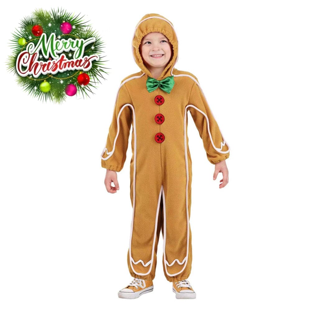 【In Stock】Christmas Cosplay Gingerbread Man Costume Costumes