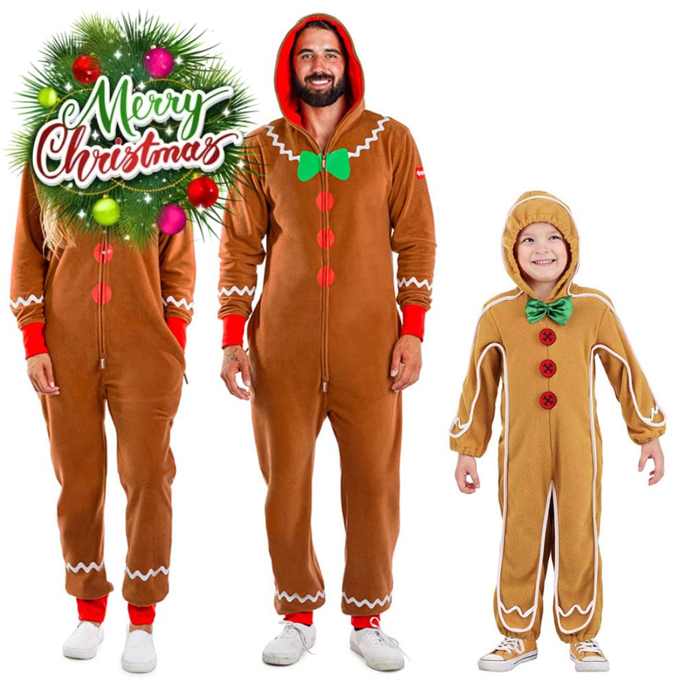 【In Stock】Christmas Cosplay Gingerbread Man Costume Costumes