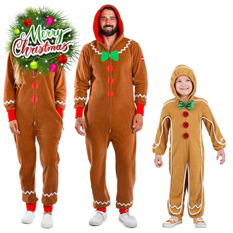 【In Stock】Christmas Cosplay Gingerbread Man Costume Costumes