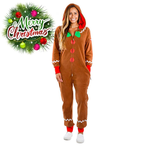 【In Stock】Christmas Cosplay Gingerbread Man Costume Costumes