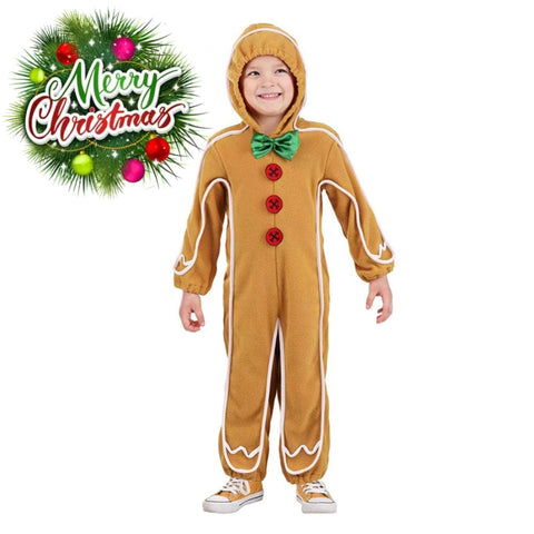 【In Stock】Christmas Cosplay Gingerbread Man Costume Costumes