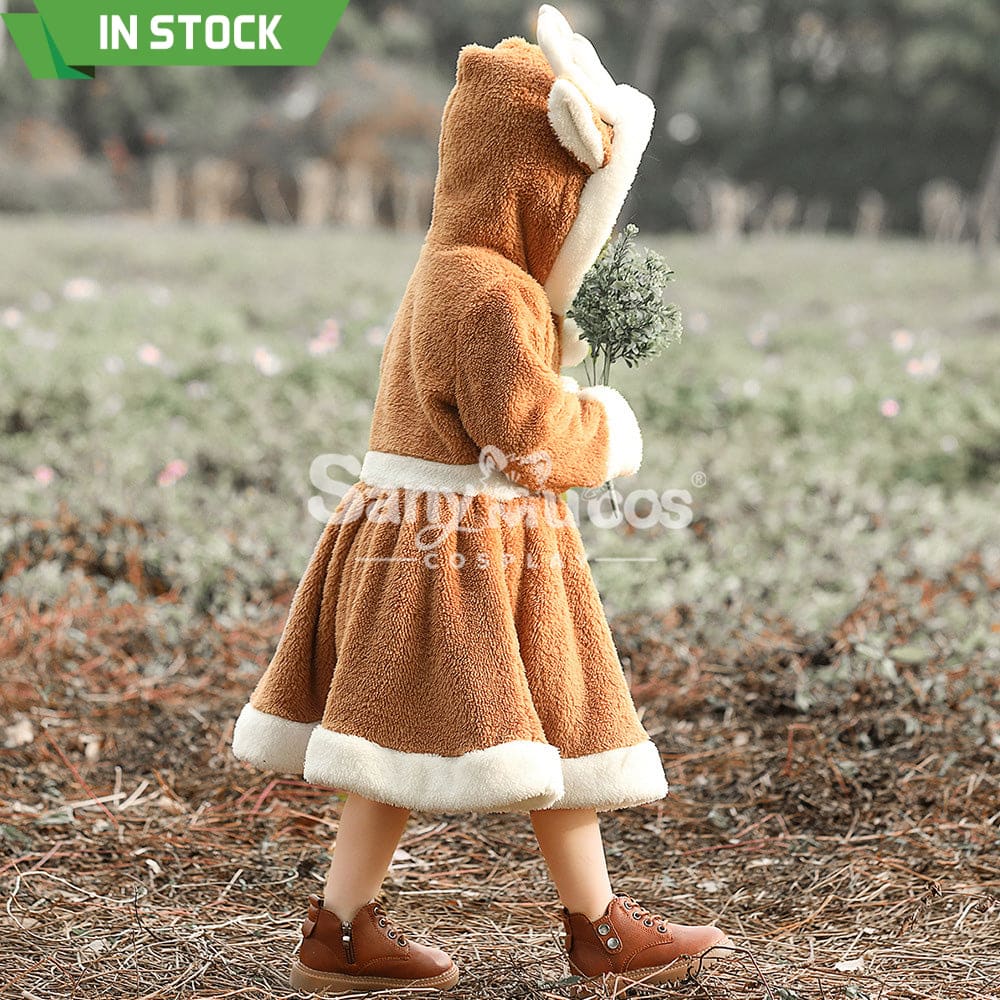 【In Stock】Christmas Cosplay Kid Size Christmas Reindeer Dress Costume Costumes