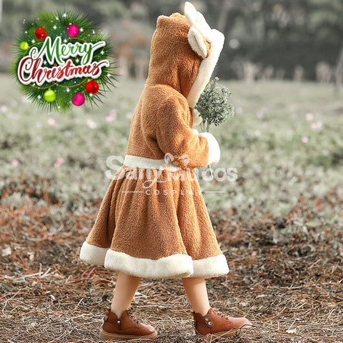 【In Stock】Christmas Cosplay Kid Size Christmas Reindeer Dress Costume Costumes