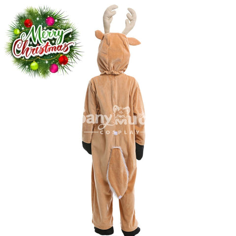 【In Stock】Christmas Cosplay Kid Size Christmas Reindeer Pajamas Costume First Edition Costumes