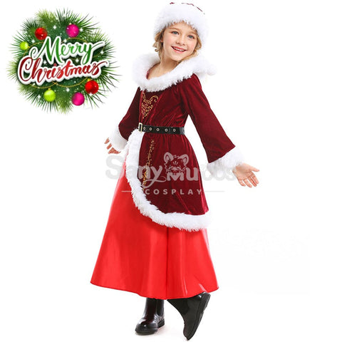 【In Stock】Christmas Cosplay Christmas Party Princess Costume Kid Size Costumes