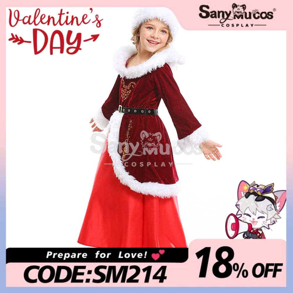 【In Stock】Christmas Cosplay Christmas Party Princess Costume Kid Size Costumes