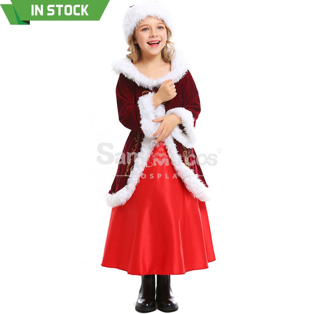 【In Stock】Christmas Cosplay Christmas Party Princess Costume Kid Size Costumes