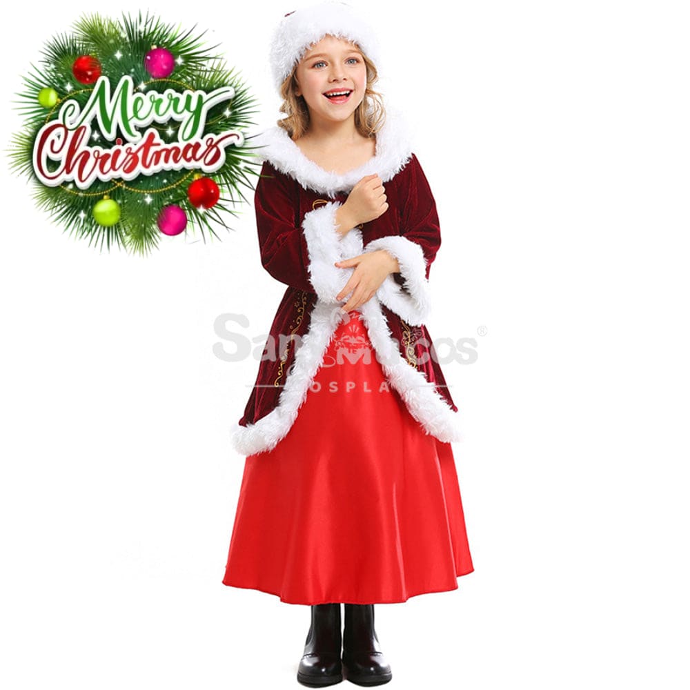 【In Stock】Christmas Cosplay Christmas Party Princess Costume Kid Size Costumes