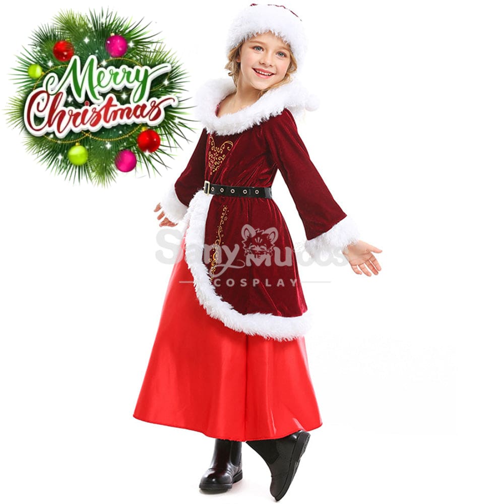 【In Stock】Christmas Cosplay Christmas Party Princess Costume Kid Size Costumes