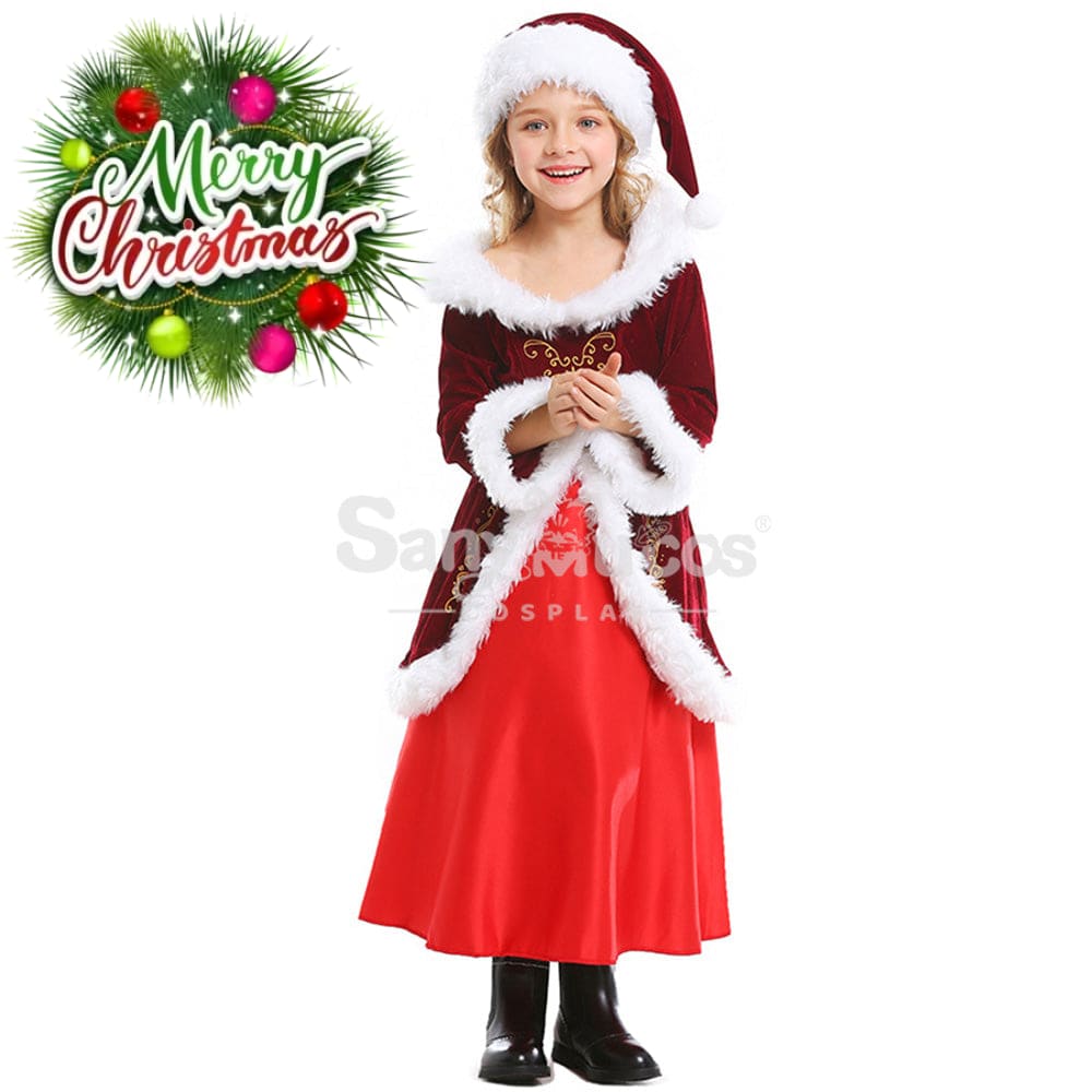 【In Stock】Christmas Cosplay Christmas Party Princess Costume Kid Size Costumes