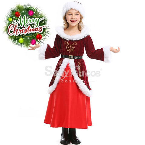 【In Stock】Christmas Cosplay Christmas Party Princess Costume Kid Size Costumes