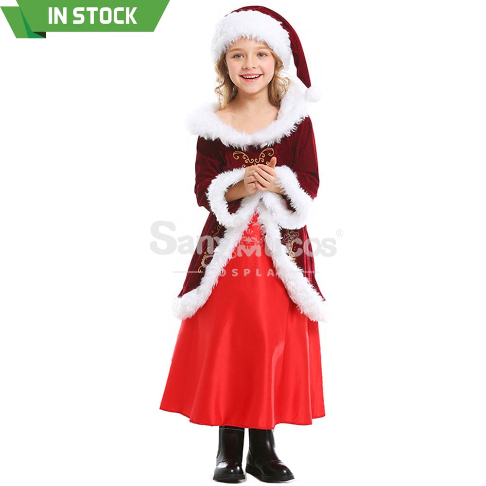 【In Stock】Christmas Cosplay Christmas Party Princess Costume Kid Size Costumes